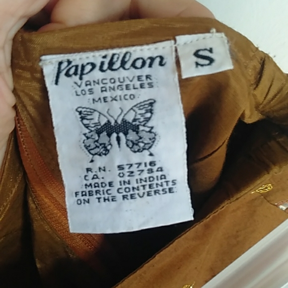 Mexico pencil long Summer skirt with cultural prints made in India size S - Picture 13 of 13